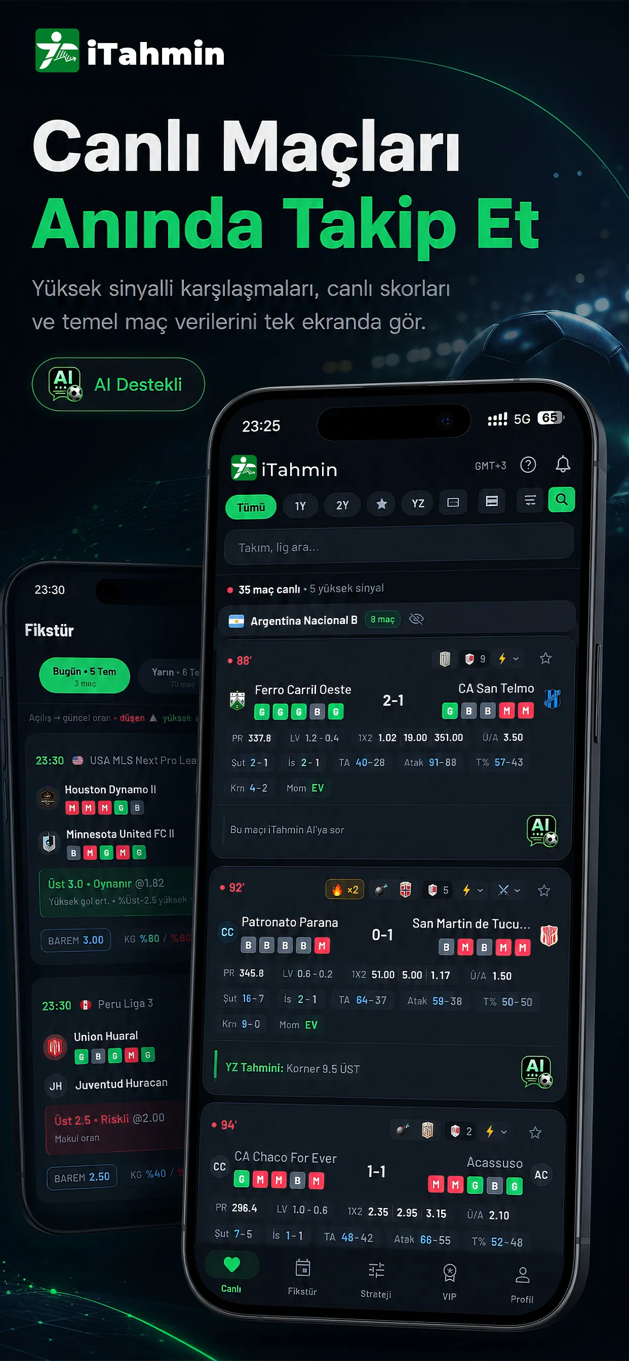 iTahmin mobile app screen