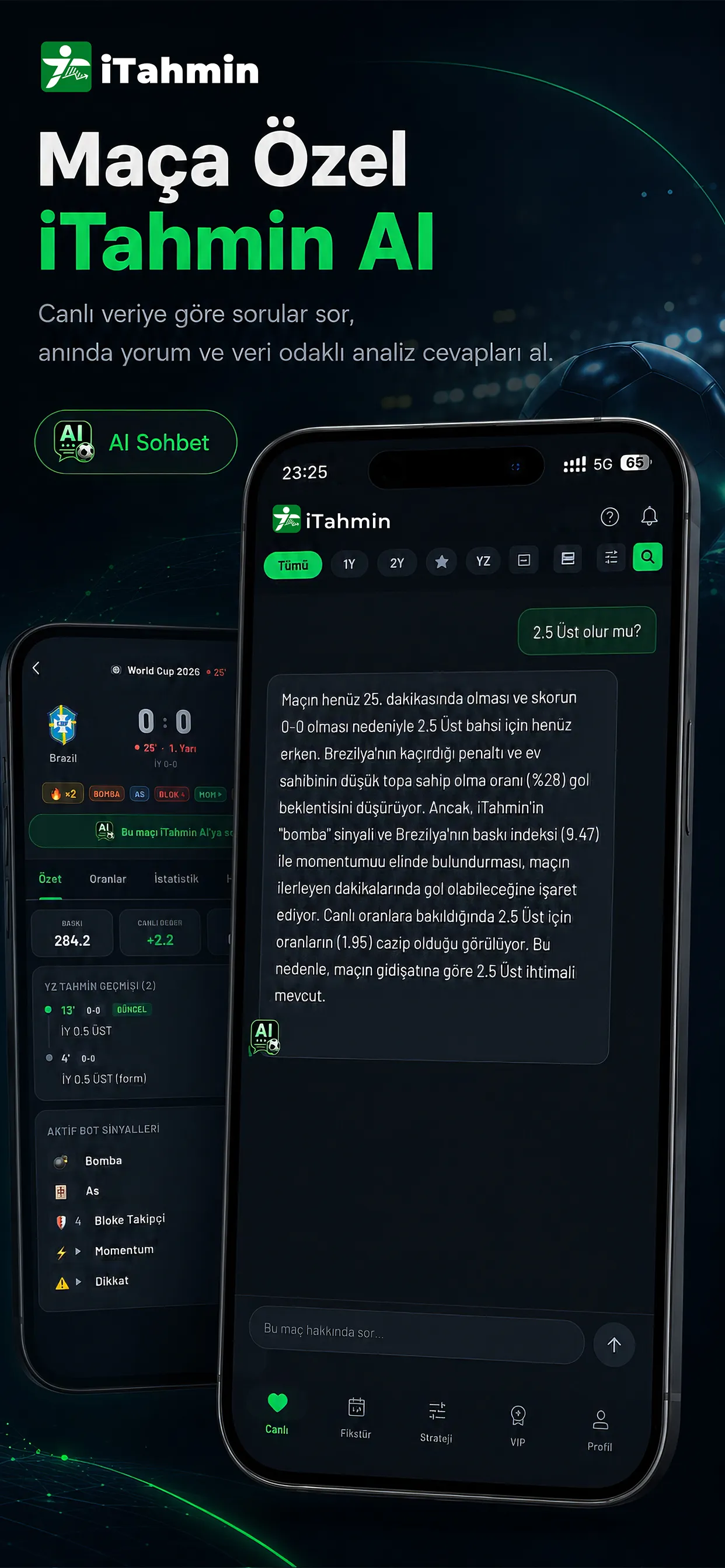 iTahmin mobile app screen