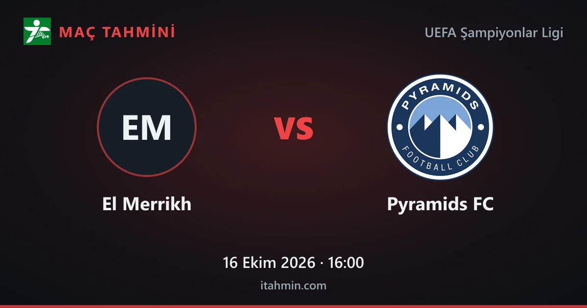 El Merrikh - Pyramids FC Maç Tahmini ve Analizi (16 Ekim 2026)