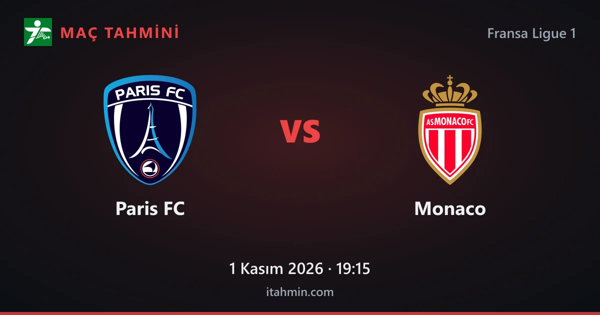 Paris FC - Monaco Maç Tahmini ve Analizi (1 Kasım 2026)