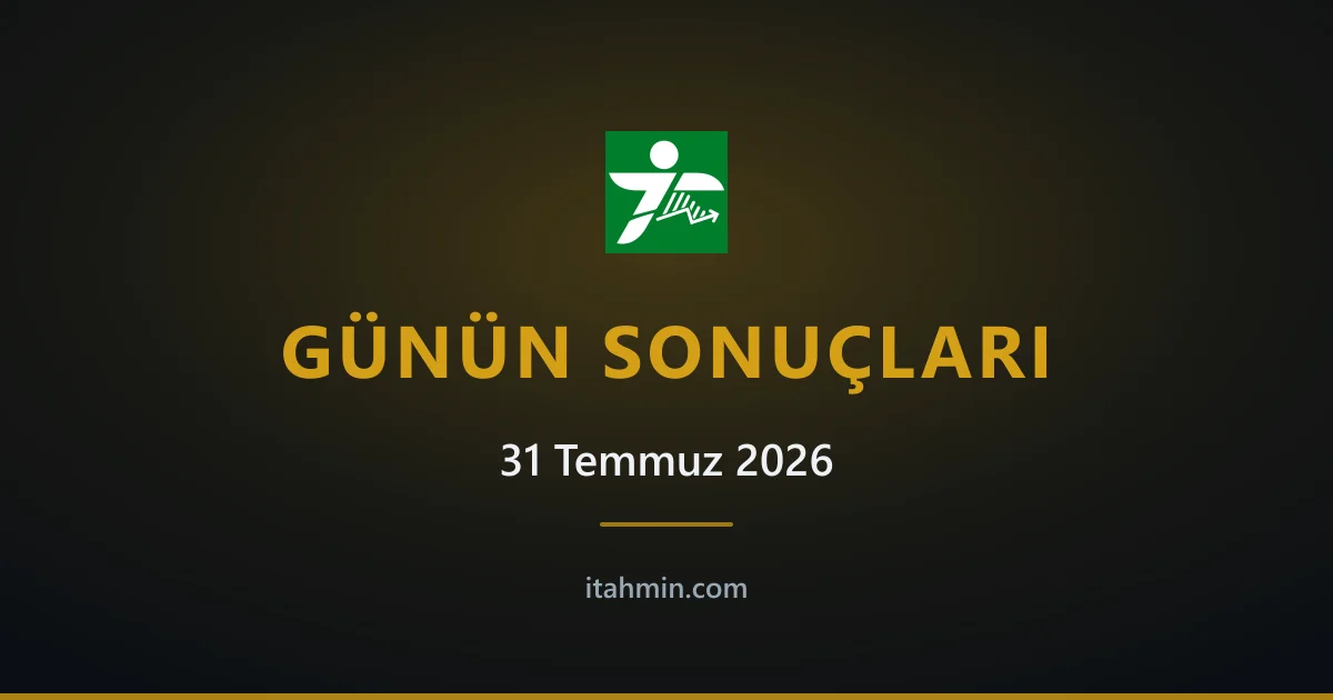 31 Temmuz 2026 Maç Sonuçları: Günün Tutan Tahminleri
