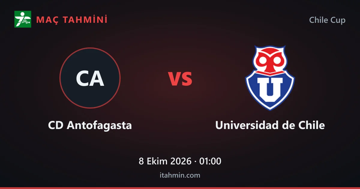 CD Antofagasta - Universidad de Chile Maç Tahmini ve Analizi (8 Ekim 2026)