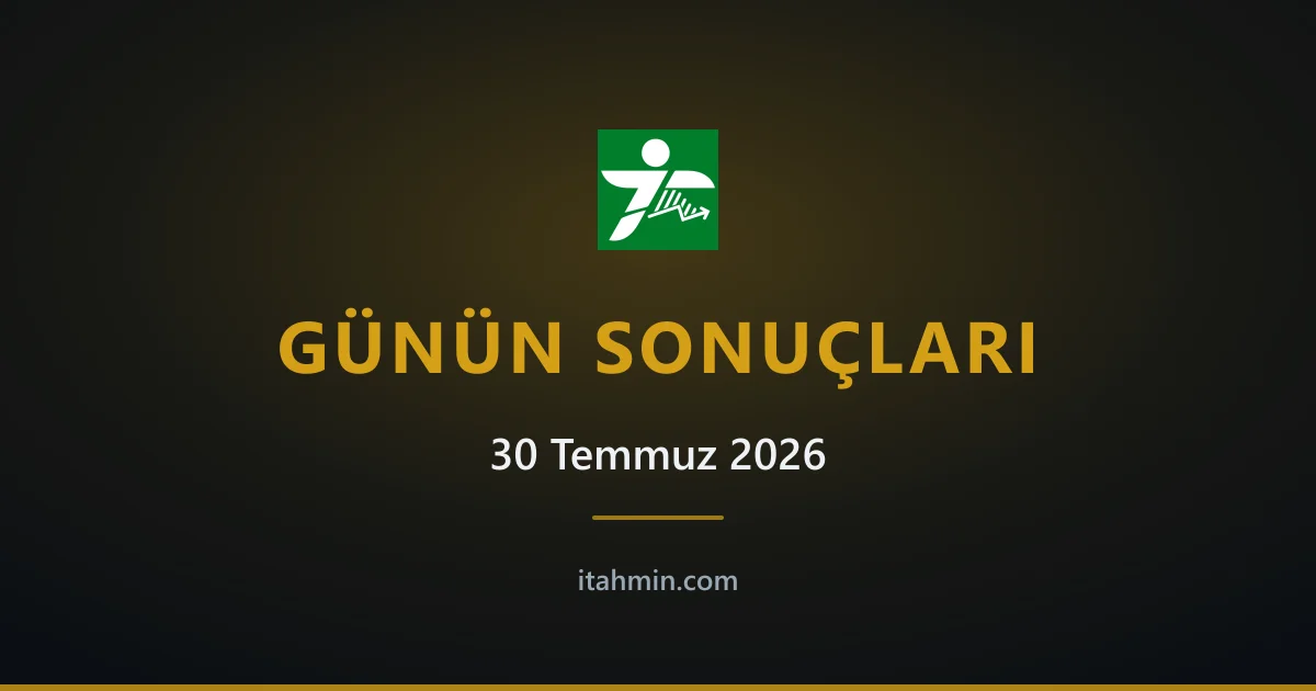 30 Temmuz 2026 Maç Sonuçları: Günün Tutan Tahminleri