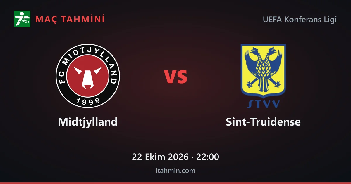 Midtjylland - Sint-Truidense Maç Tahmini ve Analizi (22 Ekim 2026)